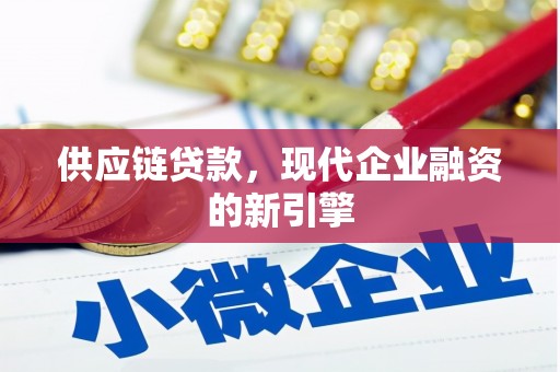 渭城供应链贷款，现代企业融资的新引擎