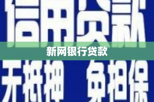 渭城新网银行贷款