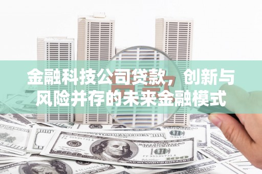 渭城金融科技公司贷款，创新与风险并存的未来金融模式