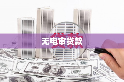 渭城无电审贷款