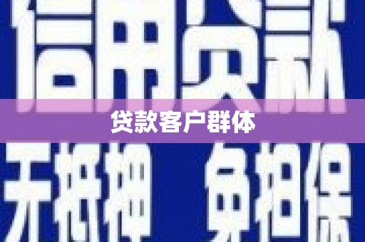 渭城贷款客户群体