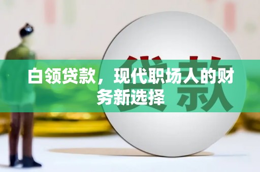 渭城白领贷款，现代职场人的财务新选择