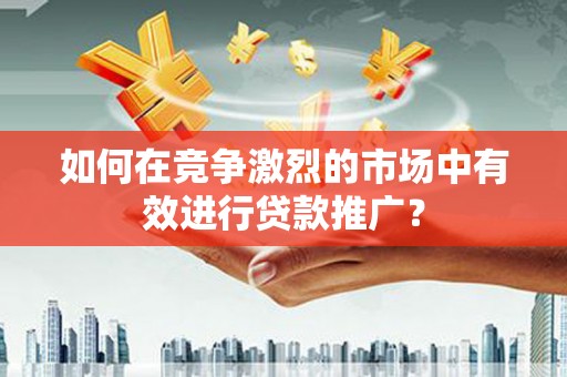 渭城如何在竞争激烈的市场中有效进行贷款推广？