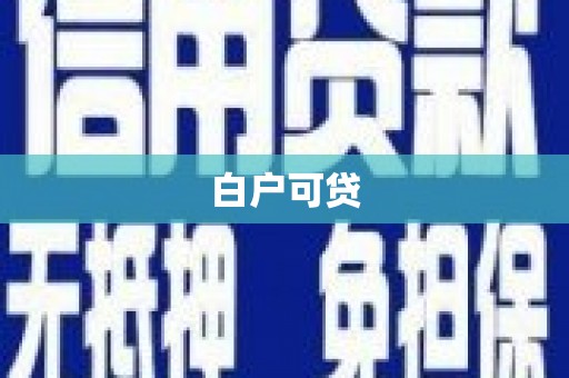 渭城白户可贷