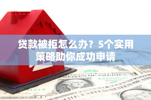 渭城贷款被拒怎么办？5个实用策略助你成功申请