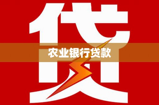 渭城农业银行贷款