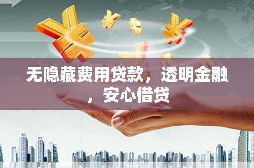 渭城无隐藏费用贷款，透明金融，安心借贷