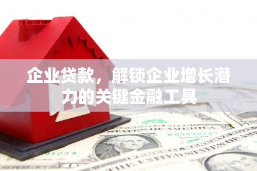渭城企业贷款，解锁企业增长潜力的关键金融工具