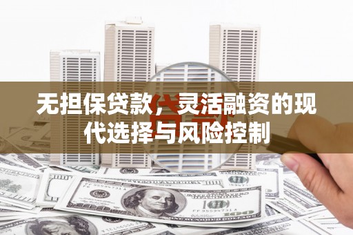 渭城无担保贷款，灵活融资的现代选择与风险控制
