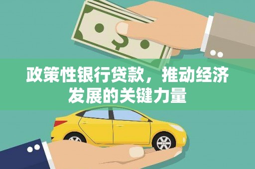 渭城政策性银行贷款，推动经济发展的关键力量