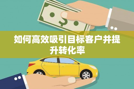 渭城如何高效吸引目标客户并提升转化率