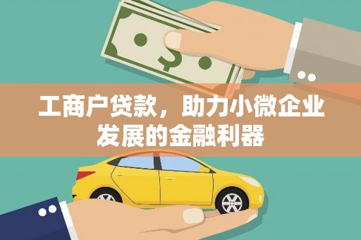 渭城工商户贷款，助力小微企业发展的金融利器