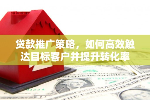 渭城贷款推广策略，如何高效触达目标客户并提升转化率