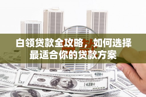渭城白领贷款全攻略，如何选择最适合你的贷款方案